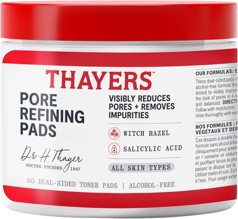 Thayers Natural Pore Refining Pads 60 Counts