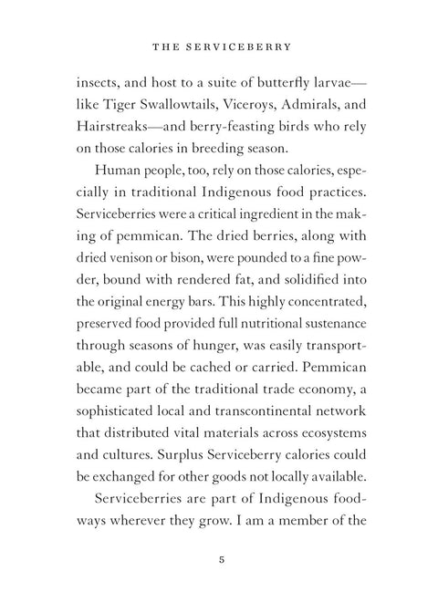 The Serviceberry: Abundance and Reciprocity in the Natural World by Robin Wall Kimmerer