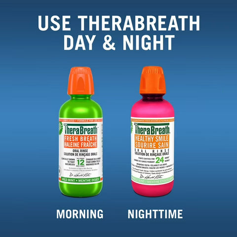 TheraBreath Fresh Breath Oral Rinse - Mild Mint(473mL)