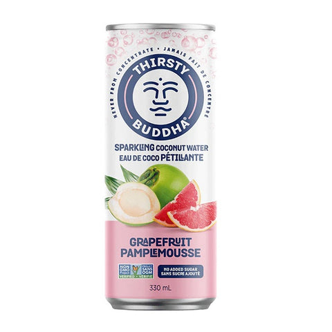 Thirsty Buddha Sparkling Coconut Water 12 x 330mL(Various Flavours) - YesWellness.com