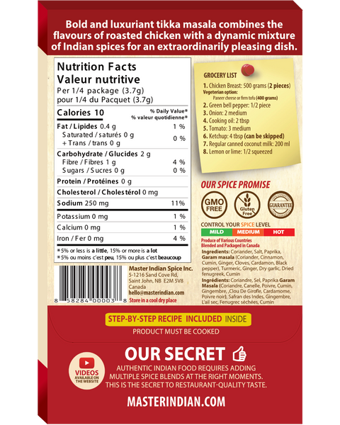 Master Indian Spice Tikka Masala North Indian