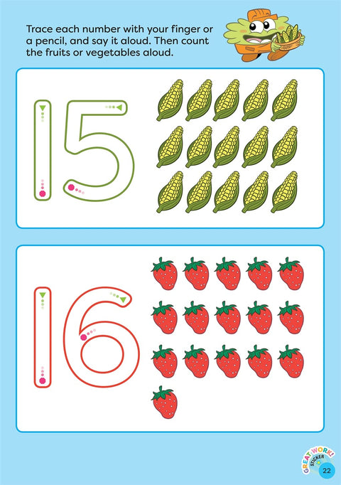 TinkerActive Early Skills Math Workbook Ages 4+