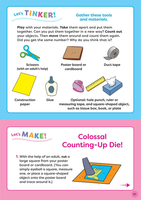 TinkerActive Early Skills Math Workbook Ages 4+