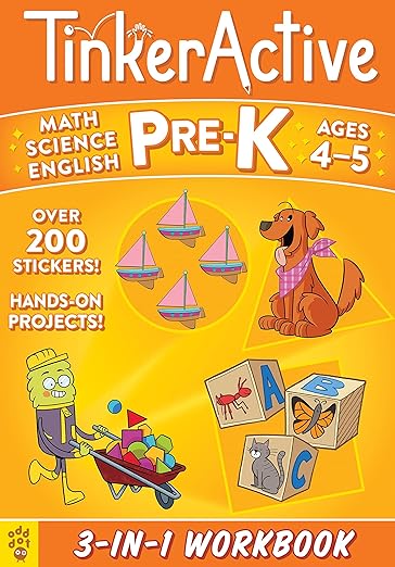 TinkerActive Pre-K 3-in-1 Workbook