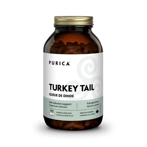 Purica Turkey Tail Micronized Mushrooms - Anti-Infection Support Vegan Caps