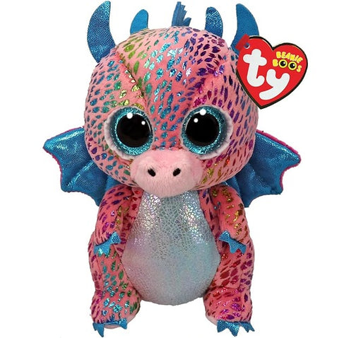 Ty Beanie Boo Flint Multi Coloured Dragon
