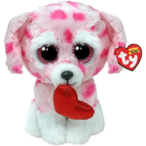 Ty Beanie Boo Rory Pink Heart Dog - YesWellness.com