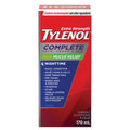 Expires December 2025 Clearance Tylenol Complete Cold Cough & Flu Plus Mucus Relief Nighttime 170mL