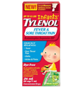 Tylenol Infants Fever & Sore Throat Pain Drops Dye Free White Grape 24mL - Yeswelleness.com