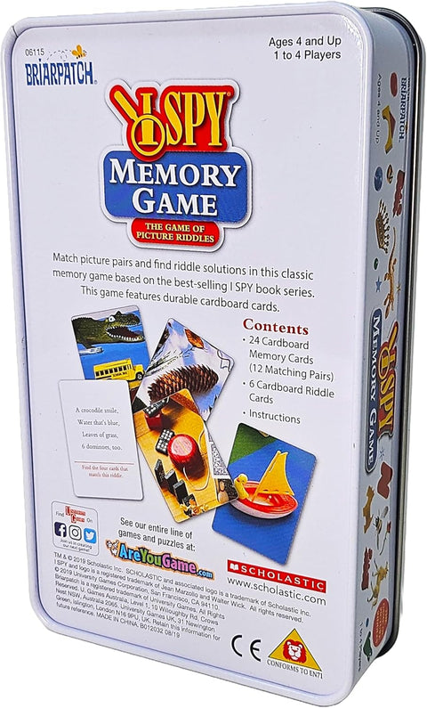University Games Briarpatch I Spy Memory Game Tin Version