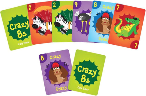 University Games Crazy 8s Card Game Jumbo Size