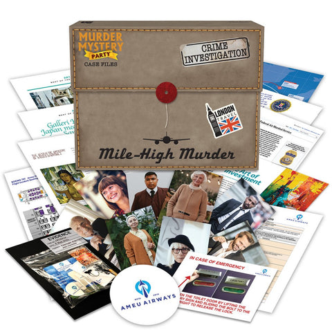 University Games Mile-High Murder Case Files Murder Mystery Party