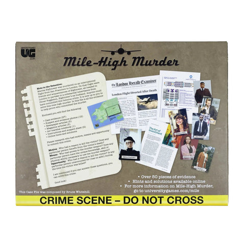 University Games Mile-High Murder Case Files Murder Mystery Party