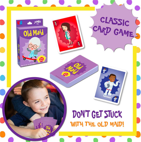 University Games Old Maid Card Game Jumbo Size