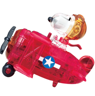 University Games Peanuts Snoopy Flying Ace Original 3D Crystal Puzzle