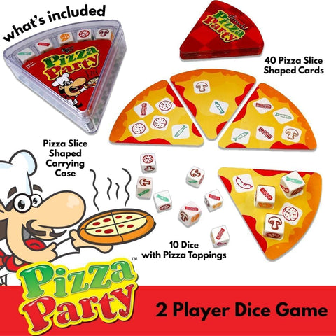 University Games Pizza Party Dice & Card Game