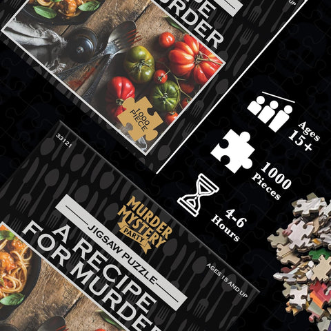 University Games A Recipe for Murder Mystery Jigsaw Puzzle 1000pcs