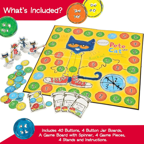 University Games Briarpatch Pete The Cat Groovy Buttons Game