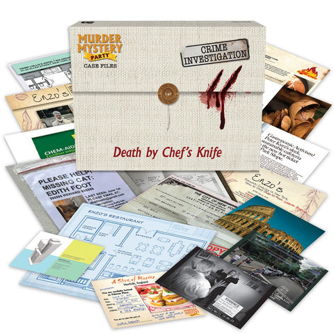 University Games Death by Chef's Knife Case Files Murder Mystery Party