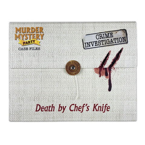 University Games Death by Chef's Knife Case Files Murder Mystery Party