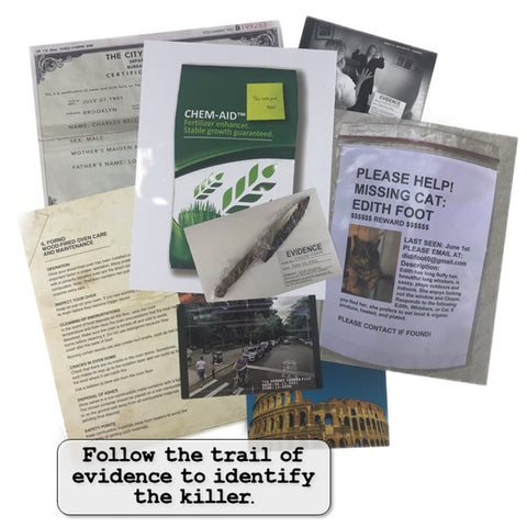 University Games Death by Chef's Knife Case Files Murder Mystery Party