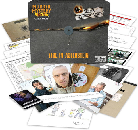 University Games Fire in Adlerstein Case Files Murder Mystery Party