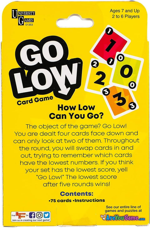 University Games Go Low Card Game - How Low Can You Go?