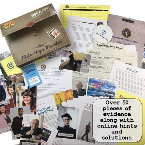 University Games Mile-High Murder Case Files Murder Mystery Party