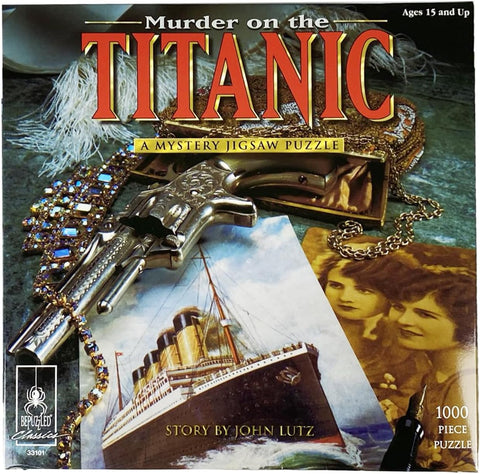 University Games Murder on the Titanic Mystery Jigsaw Puzzle 1000pcs