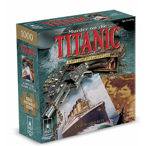 University Games Murder on the Titanic Mystery Jigsaw Puzzle 1000pcs
