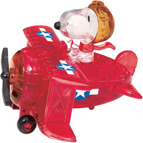 University Games Peanuts Snoopy Flying Ace Original 3D Crystal Puzzle
