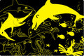 University Games Puzzle Doubles Sea Life Glow in the Dark