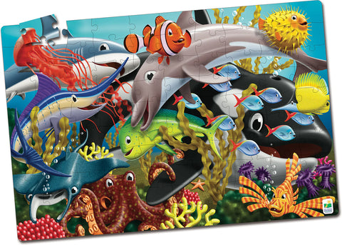 University Games Puzzle Doubles Sea Life Glow in the Dark