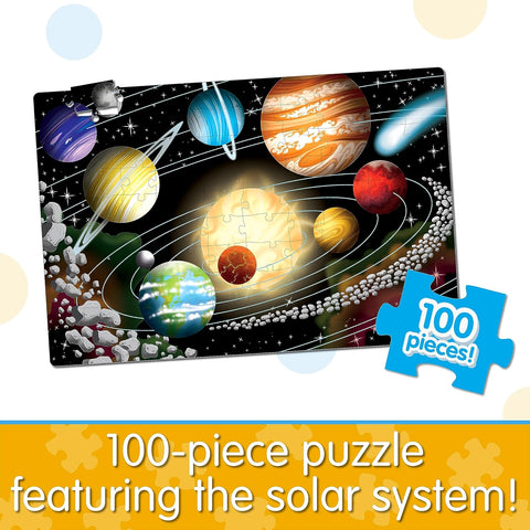 University Games Puzzle Doubles Space Glow in the Dark