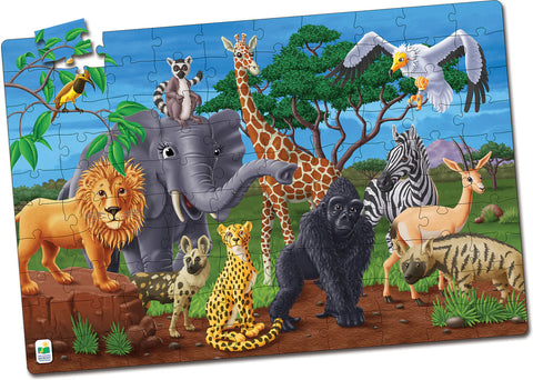 University Games Puzzle Doubles Wildlife Glow in the Dark