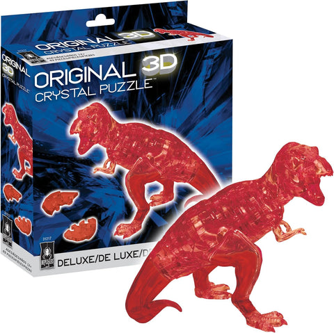 University Games T-Rex Red Deluxe Original 3D Crystal Puzzle