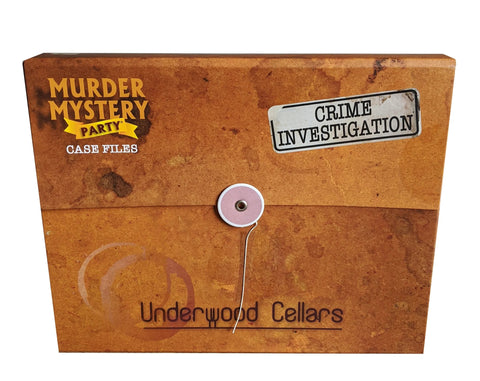University Games Underwood Cellars Case Files Murder Mystery Party