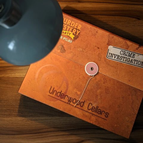 University Games Underwood Cellars Case Files Murder Mystery Party