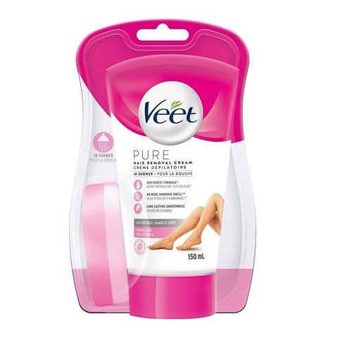 Expires May 2026 Clearance Veet Pure In-Shower Hair Removal Cream Normal Skin 150mL