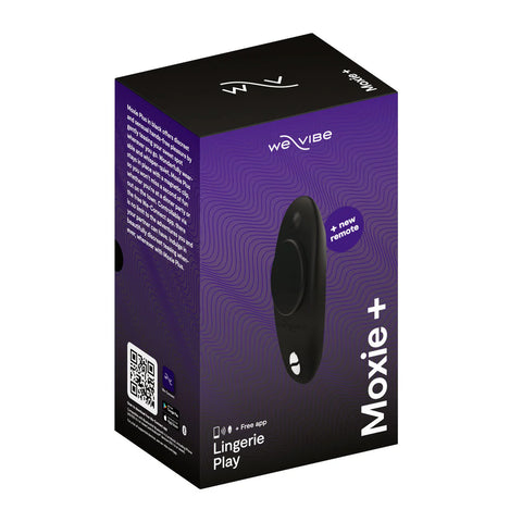 We-Vibe Moxie+ Satin Black Wearable Clitoral Vibrator