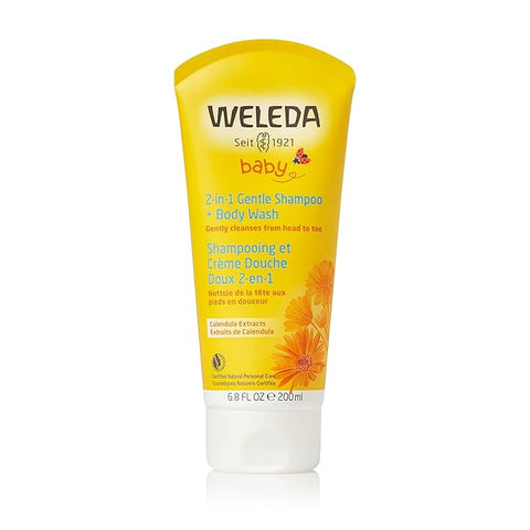 Expires January 2026 Clearance Weleda Baby 2 in 1 Gentle Shampoo and Body Wash 200ml