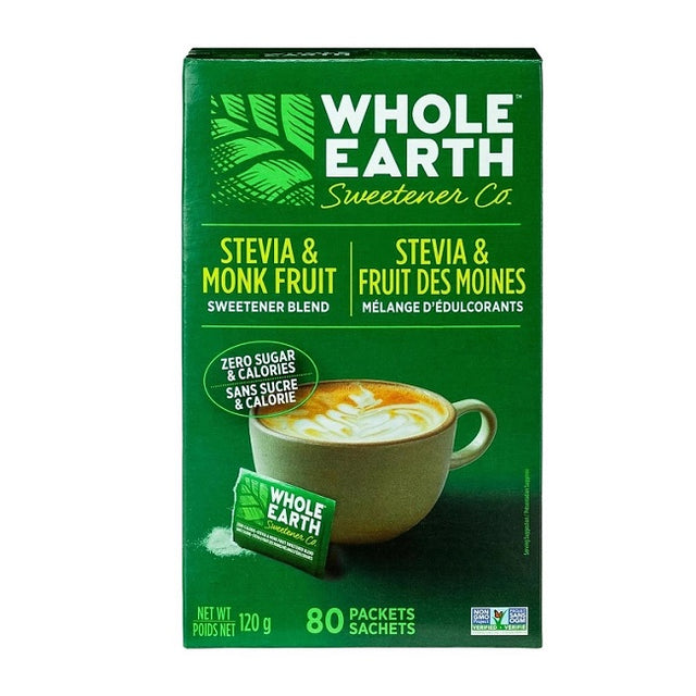Whole Earth Stevia & Monk Fruit Packets Pure Sweetness