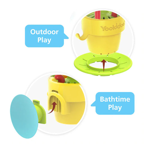Yookidoo Peek-A-Bee Bumble Bee Flower Tub Pot Bath Toy