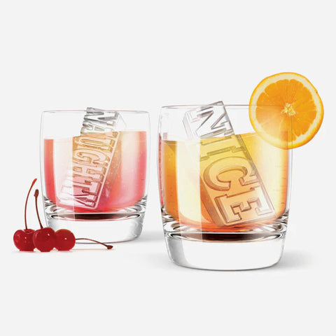 Zoku Naughty or Nice Ice Mold - 8 Ice Molds lifestyle mixed drink render