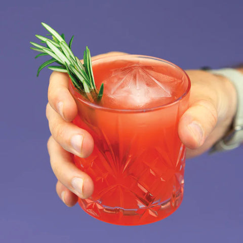 Zoku Iceberg Ice Mold lifestyle ice cube used in mixed drink