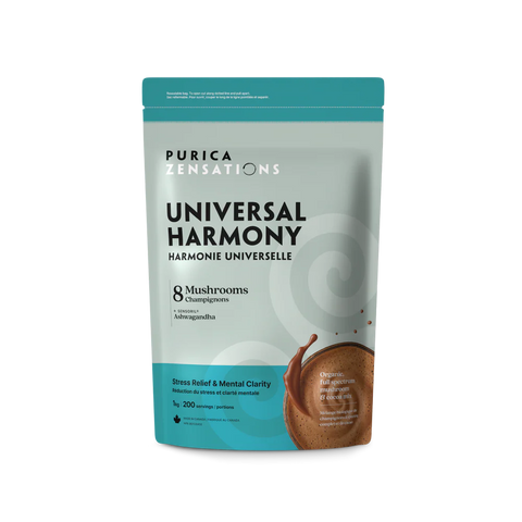 Purica Zensations Mushroom Cacao Mix - Universal Harmony Eight Mushrooms & Ashwagandha