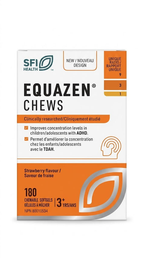 New Nordic Equazen Chews Strawberry Flavour - 180 Chewable Softgels
