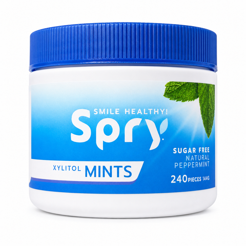 Xlear Spry Dental Defense with Xylitol Mints Sugar Free 240 Pieces