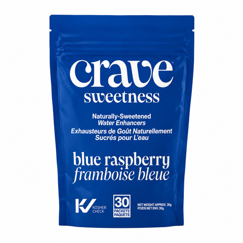 Crave Stevia Sweetness Water Enhancers 30 Packets Blue Raspberry