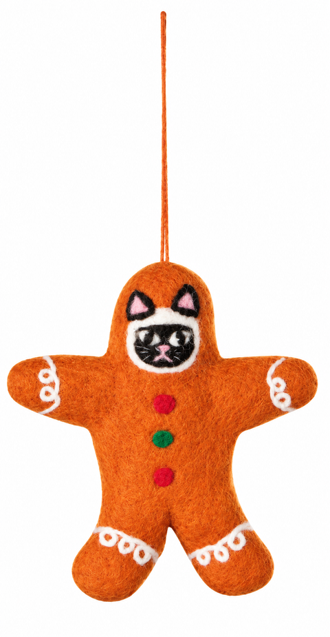 Danica Jubilee Bauble Cats Felt Christmas Tree Ornaments
